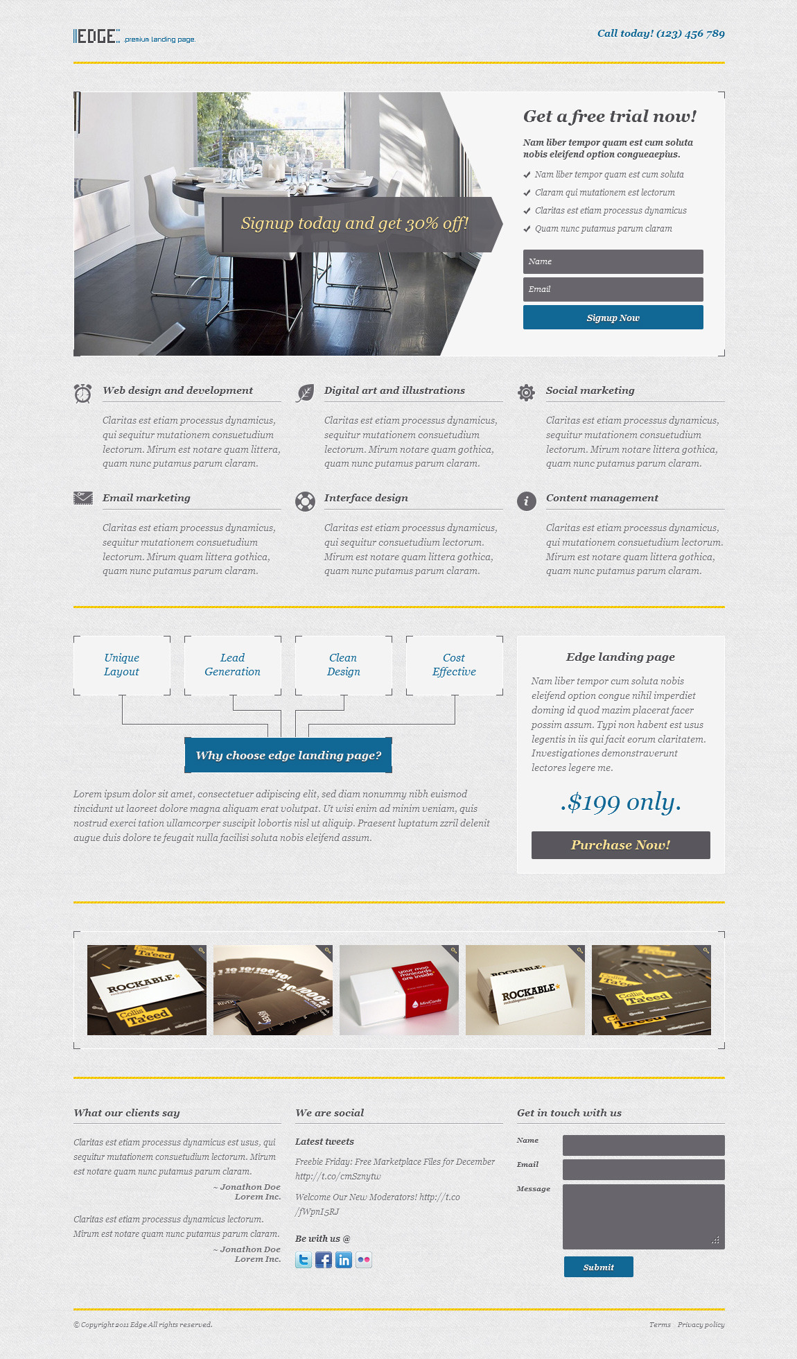 Edge Landing Page by tansh ThemeForest
